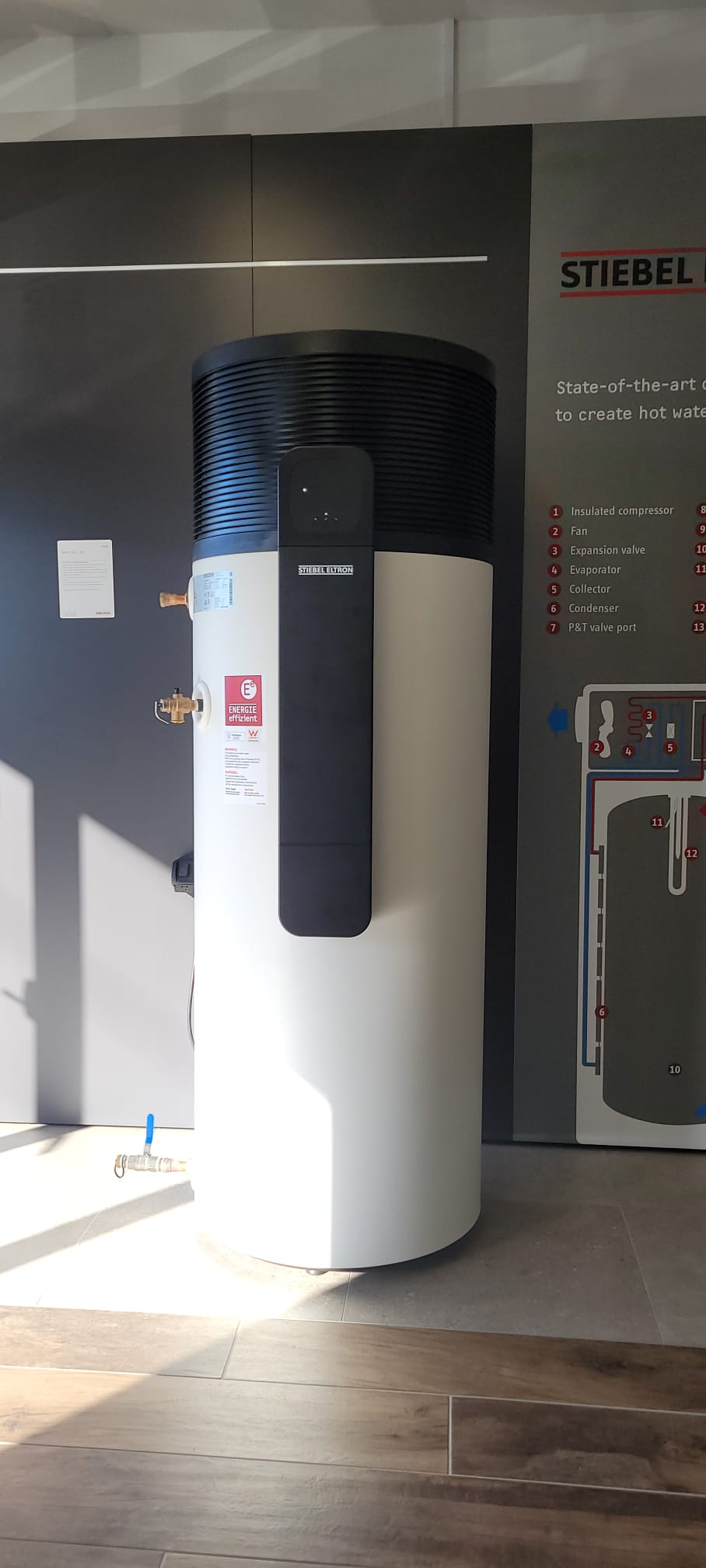 Stiebel Eltron SHP-O premium hot water heat pump installed in New Zealand